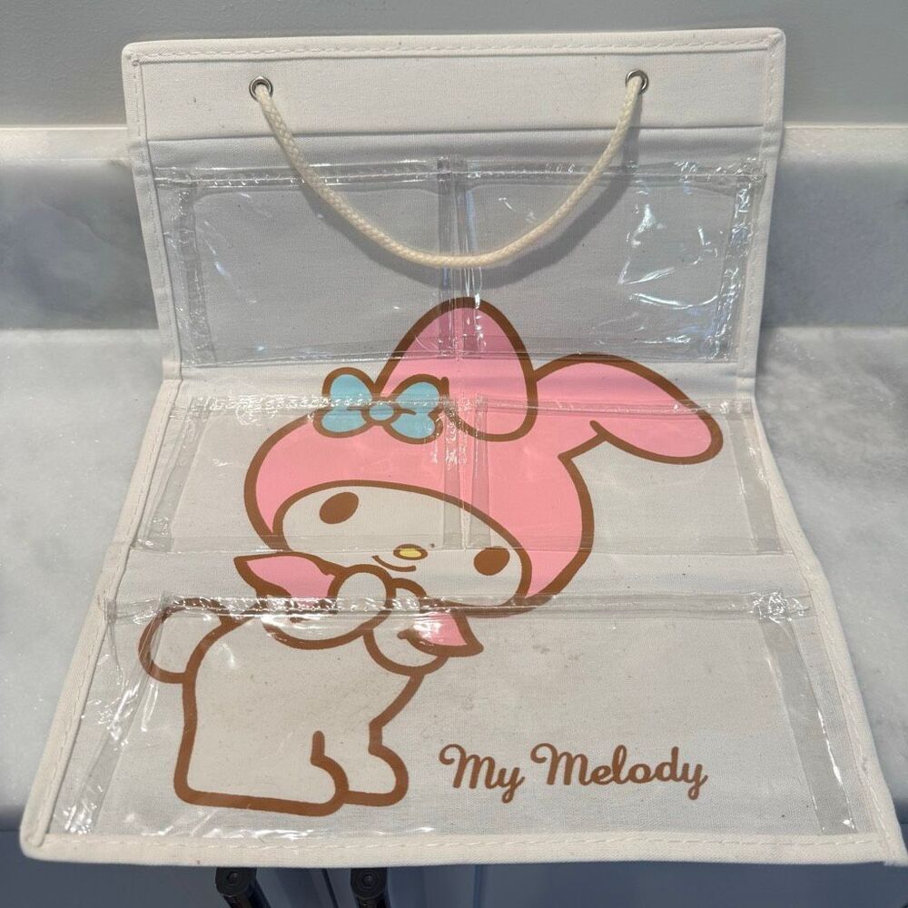 Kawaii Sanrio My Melody Clear Hanging Wall Multicolor Organizer Storage
